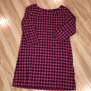 Pink and black Chevron pattern H&M dress